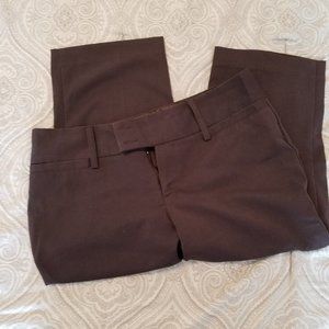 Maurices brown dress capris. size 7/8